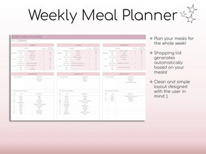 Weekly Meal Planner and Grocery List