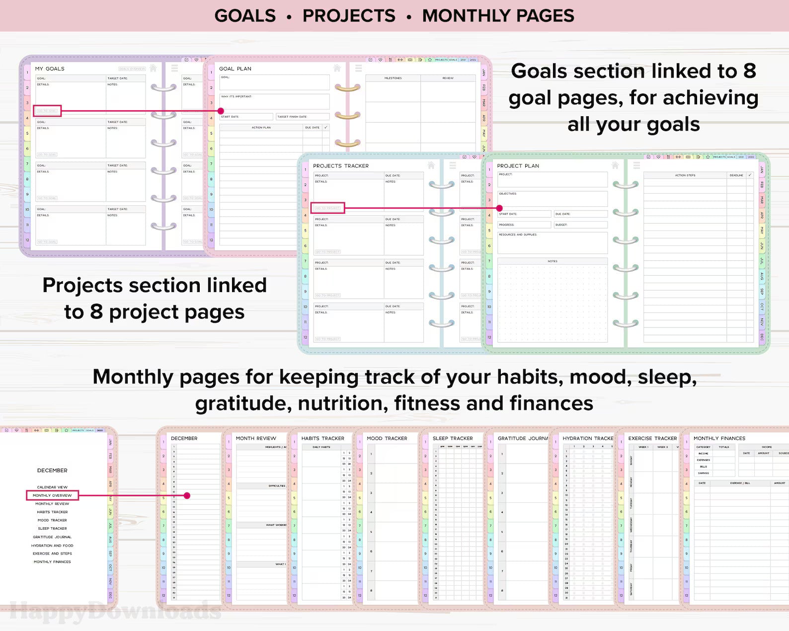 Digital Planner 2025 2026 Journal ADHD