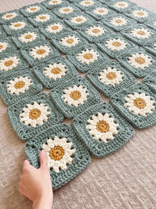 Cozy Days Daisy Blanket Crochet Pattern