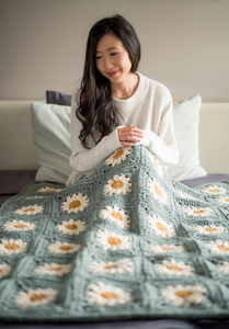 Cozy Days Daisy Blanket Crochet Pattern