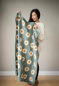 Cozy Days Daisy Blanket Crochet Pattern